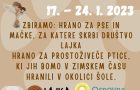 Akcija zbiranja hrane za male živali in ptice